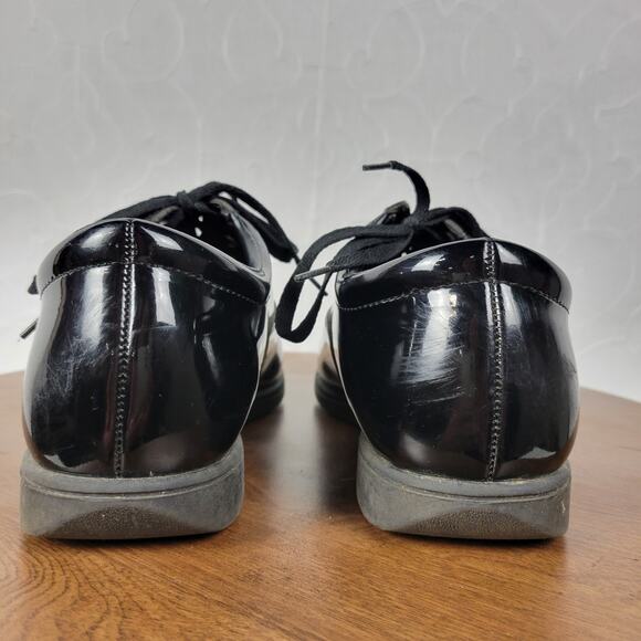 DINKLES Shoes Mens 11 Womens 13 Black Patent Formal Marching Band  Lace Up - Picture 11 of 16